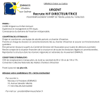 Offre d'emploi